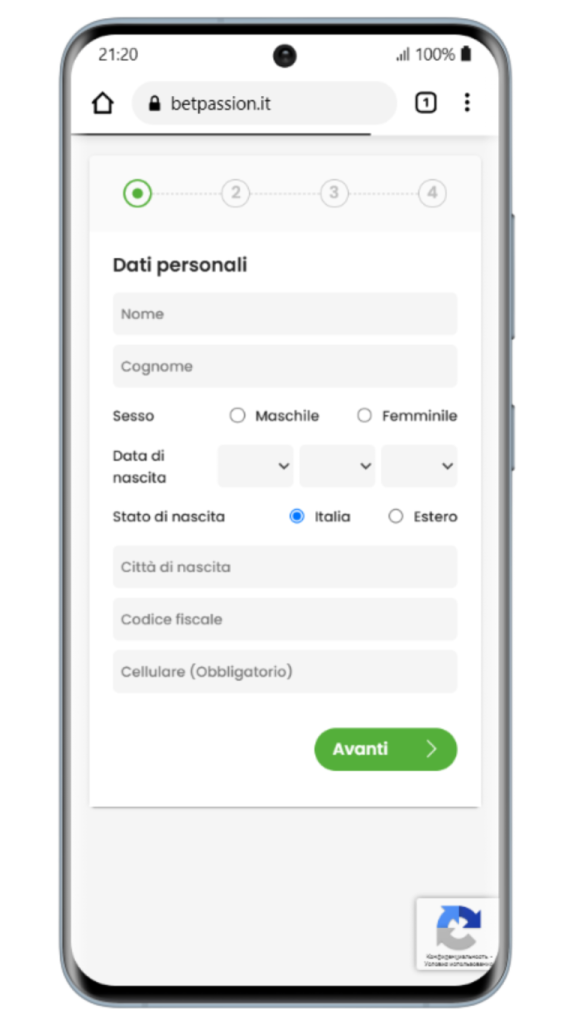 Registrazione al casinò puntoscommesse